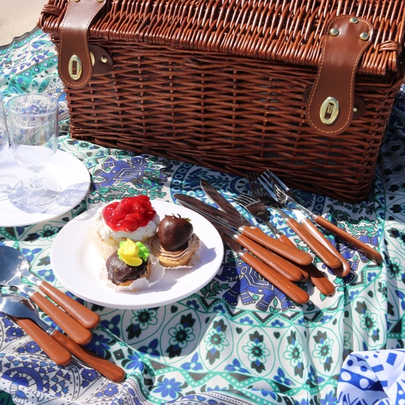Host Pick! 🎉 Bohemian Beach Throw, Tablecloth & Cover in One Blue Combo & Teal - Picture 3 of 16